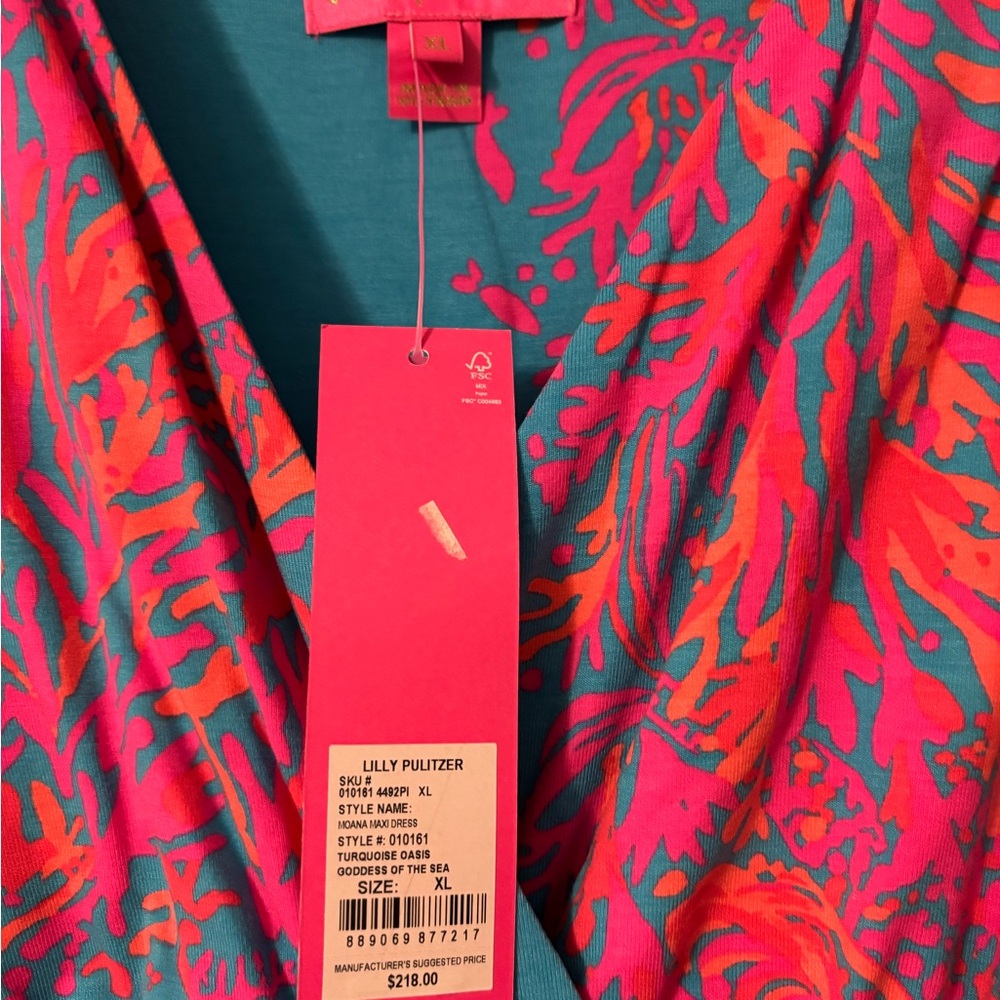 Lilly Pulitzer Moana Maxi Dress XL NWT